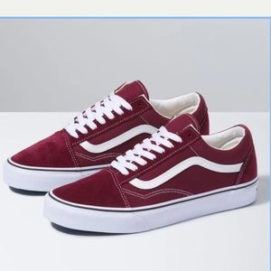 Burgundy Vans